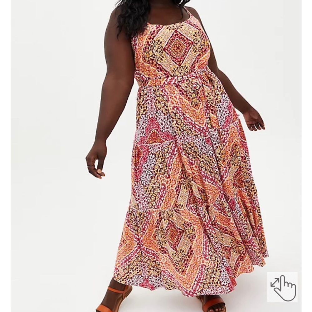 Torrid Challis Tiered Maxi Dress